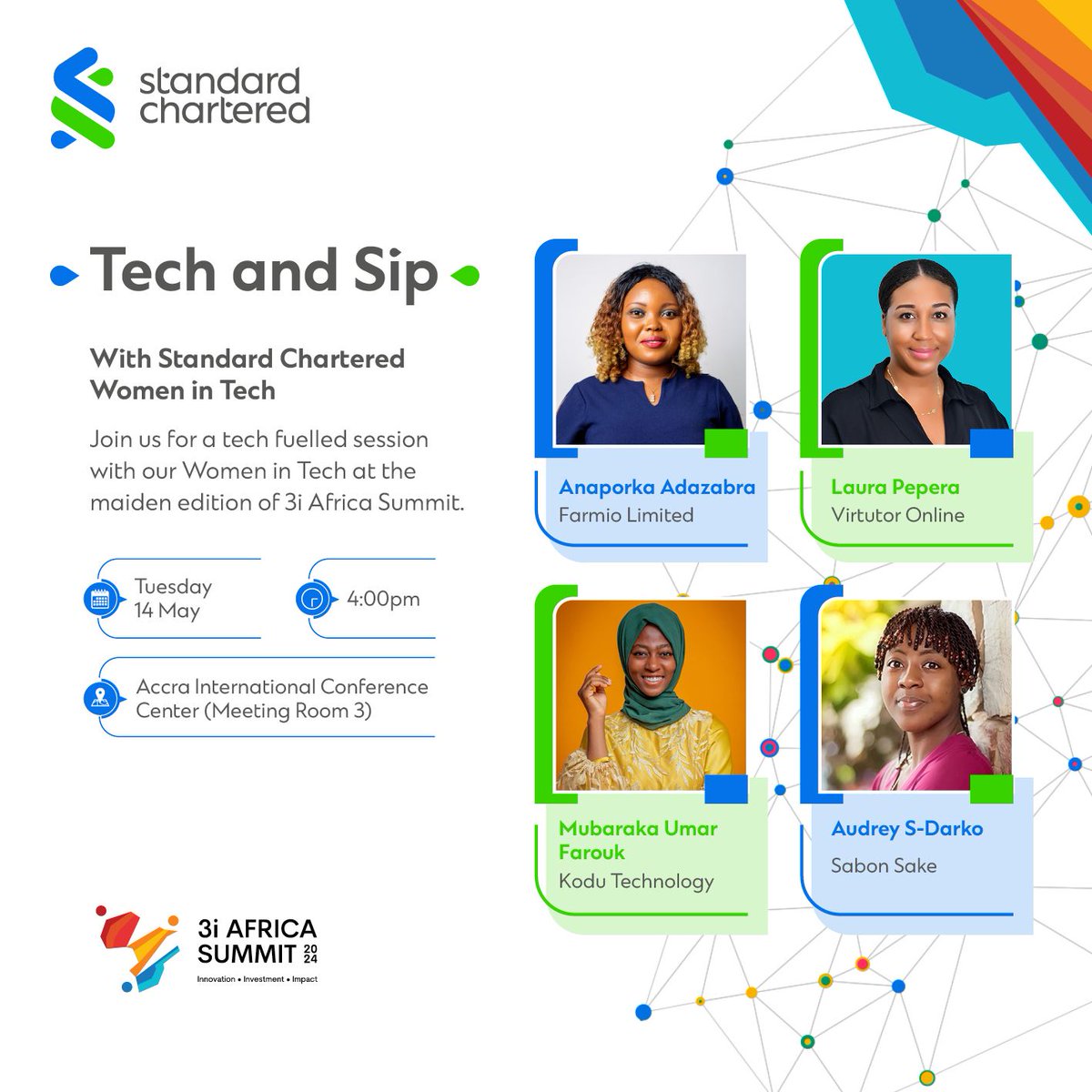 Join us at the 3i Africa Summit as we delve into unlocking Africa’s Fintech and Digital Economic Potential. Click here to register now: 3iafrica.com/registration/ #StanChartGhana #3iAfricanSummit