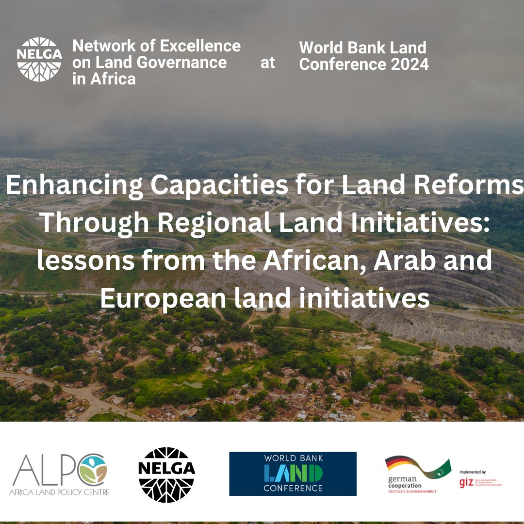 .@NELGA_AU is thrilled to be part of the @WorldBank Land Conference 2024, hosting a panel discussion on regional land initiatives. Join us for insightful conversations on land governance in Washington, D.C., from 13-17 May, 2024. Register here👇 web.cvent.com/event/9b62d7ab…