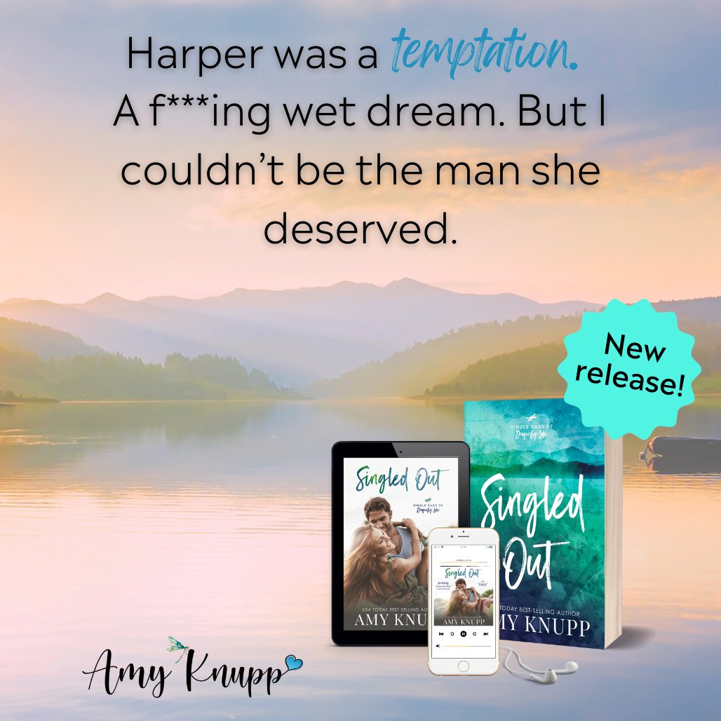 ✨TEASER: SINGLED OUT by #amyknupp is coming May 31!

#PreOrderHere: books2read.com/amyknupp-singl…

#bookteaser  #amyknupp #singledad #forbiddenlove #agegapromance #smalltownromance  #newbookalert #bookish #bookstagram #booktok  #spicyromance #theauthoragency @theauthoragency