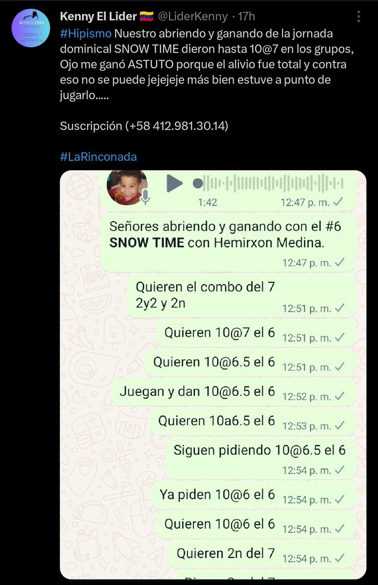 Gabrielhipismo's tweet image. El descaro de los descaro, @bunker63928724 mira esta locura, CASI MANDO A JUGAR A ASTUTO??? Y todavía hay gente q pueda pagarle? El culpable es la gente q apoya estás sinvergüenzuras @LiderKenny cuál leyenda cuál líder eres tu? Tu eres de los q destruyen nuestra hípica