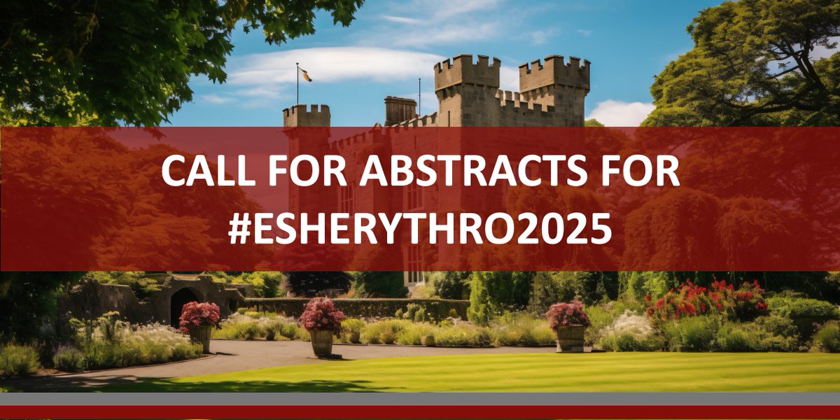 CALL FOR ABSTRACTS FOR #ESHERYTHRO2025 ➡ bit.ly/3Qu3Ils
4th Translational Research Conference: #Erythropoiesis, Iron homeostasis and Ineffective Erythropoiesis 
March 14-16, 2025 - Malahide (Dublin) 🇮🇪
Chairs: M-D. Cappellini M. Fontenay @DrAlexisThompsn
#ESHCONFERENCES
