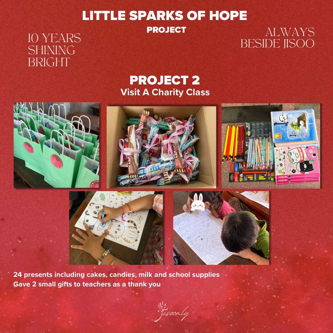 10 YEARS SHINING BRIGHT | LITTLE SPARKS OF HOPE PROJECT BY JISOONLY 🎁 On the occasion of its 10th anniversary, Jisoonly has carried out 2 small projects in Vietnam with the desire to spread positive things to children. Hopefully, their happiness index will increase by 103% ⭐️