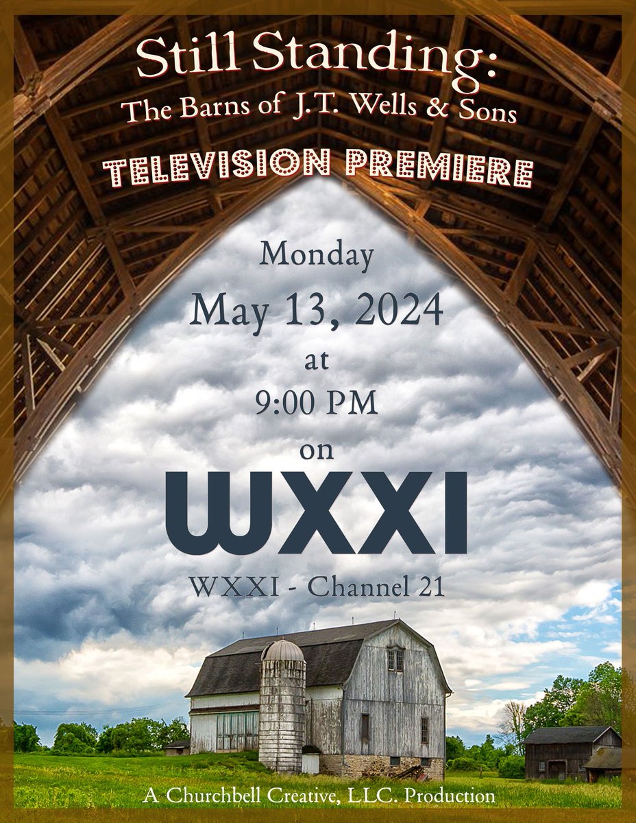 Tune in this evening for an exclusive insight into "Still Standing: The Barns of J.T. Wells &amp; Sons," a captivating documentary project supported by the Vitality: Preserving Historical Assets award. wxxi.org/highlights/fea…