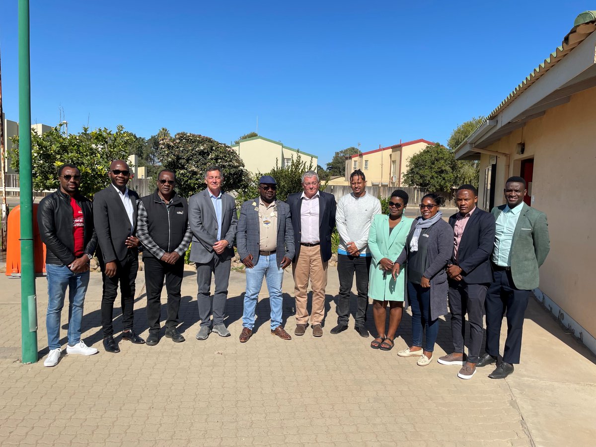Ambassador Randy Berry was honored to meet with His Worship Elias Kasemba, the Mayor of Oranjemund and members of the Town Council at the @OranjemundTC to discuss the town’s economic opportunities. #Oranjemund #EconomicDevelopment #JobCreation #STEM #AmbassadorBerry