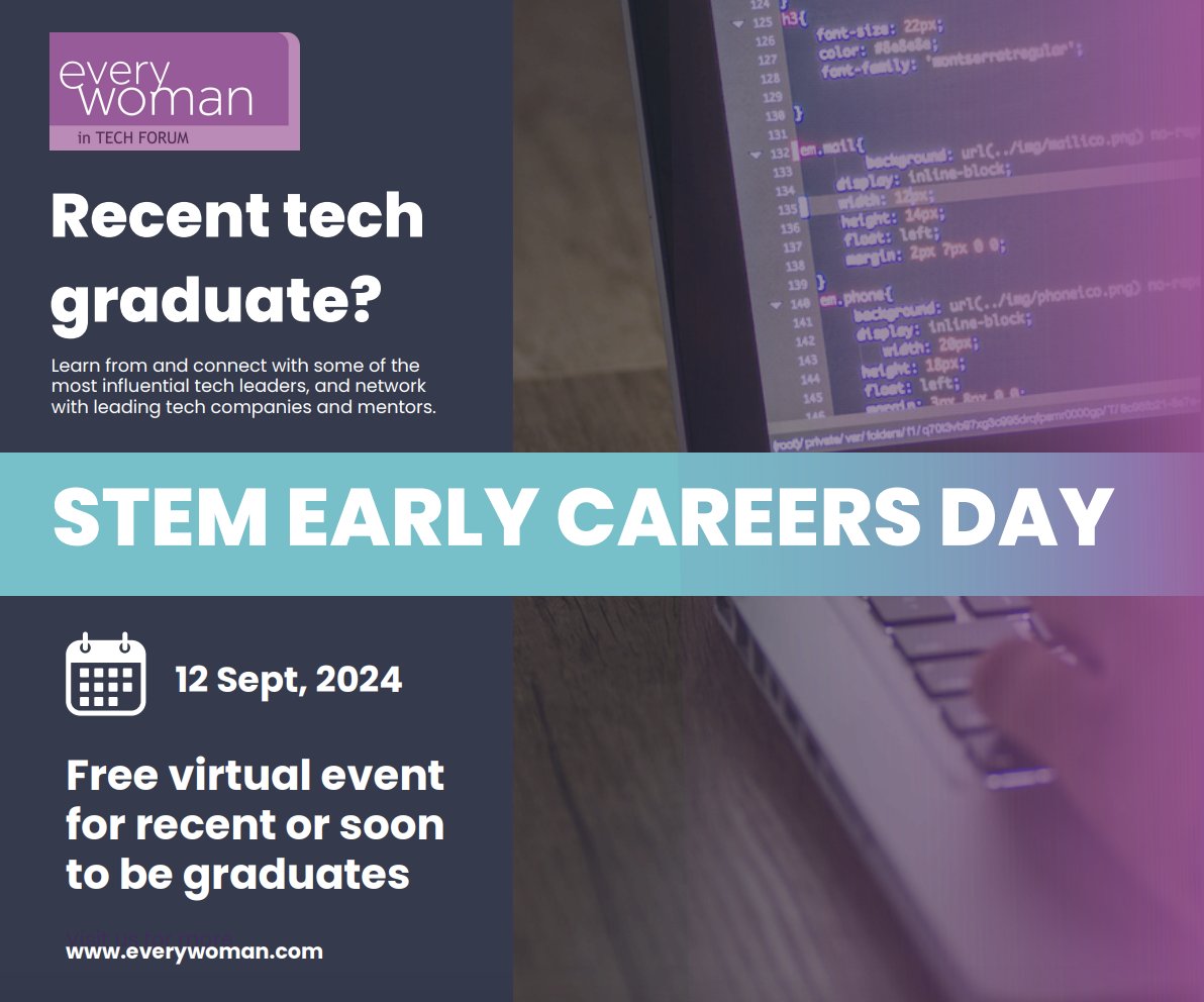 🎓The #ewEarlyCareersDay brings this event for both final-year STEM students & those in the first 2 years of their careers for a day of insights & opportunities to connect with future employers & mentors. Register: bit.ly/4akJ8Lw #STEM #STEMStudents #STEMgraduates