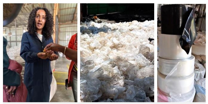 Ethiopia faces a plastic waste crisis, with only 30-40% recycled due to limited resources. Cool Plastics, a female-led company, recycles 372,000 tons yearly into useful agriculture packaging, reducing pollution and promoting resource efficiency. Supported by @USAID_CATALYZE