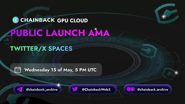 Love how #ARCHIVE Token showcases #Chainback dynamism in #CloudComputing and Blockchain Tech! Token burns and value increase reflect #chainback strong presence in the tech world!

Get ready for #Chainback GPU Cloud Launch and AMA on X Spaces 🚀 on Wednesday 15 May 2024.