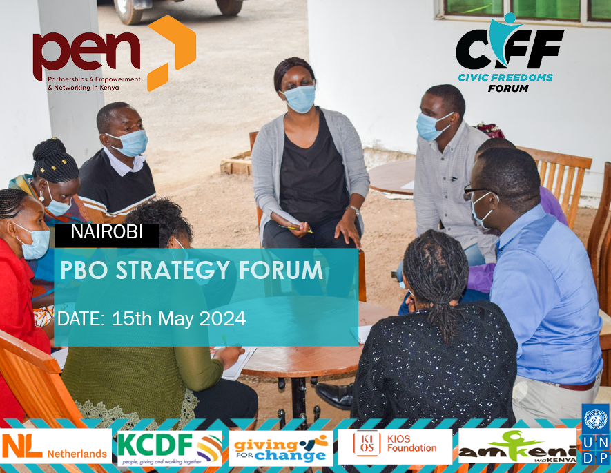 In light of issuance of gazette notice by the government of Kenya on commencement of PBO Act 2013, PEN Kenya and CFF will host PBO Act Strategy Workshop to prepare the CSO sector for the future threats, opportunities and strategize on the road map for implementation of the law.