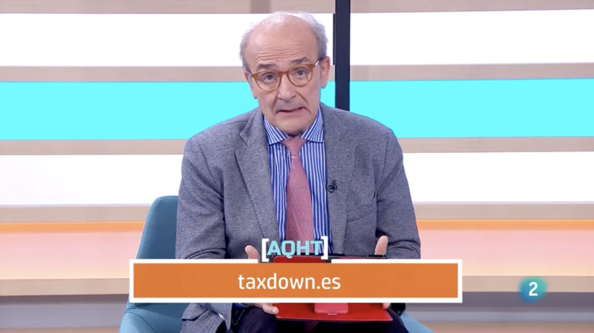 Hoy en el programa 'Aquí hay trabajo' (@AQHT_TVE) de @la2_tve han recurrido a @tax_down para solucionar la duda de una telespectadora. ¡Muchas gracias por contar con nosotros! Encantados siempre de ayudar con las dudas fiscales de la gente 🙌🏻