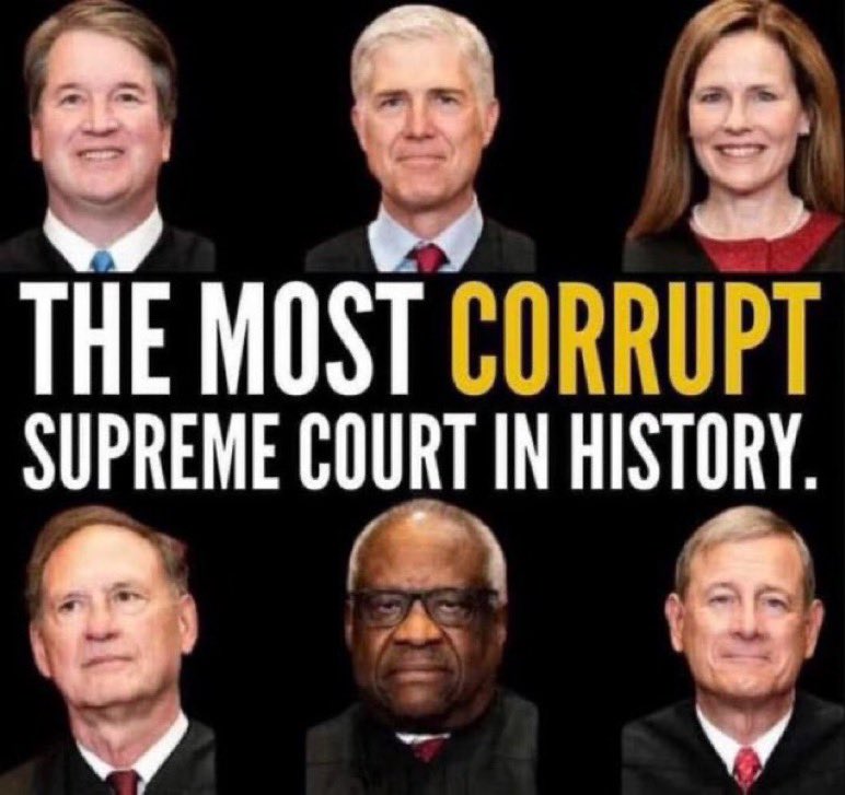 Clarence Thomas became rich off of the position the American taxpayers have afforded him. The “nasty” comments directed at him are well earned. He’s a partisan hack. Not a fair & impartial jurist. And the damage he’s done to the SCOTUS may never be repaired. #Fresh #wtpGOTV24