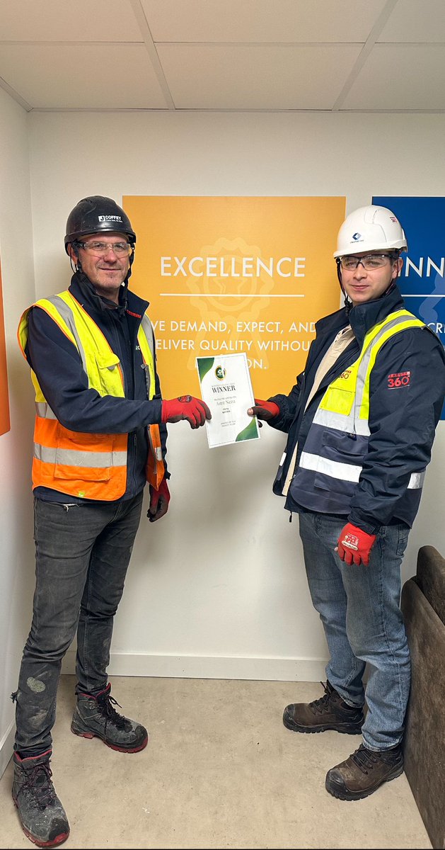Health &amp; Safety Recognition
Congratulations to Astrit on receiving Structure Tone's Health &amp; Safety Award on site at Bloomsbury. Commended for "... leading by example and always setting high health and safety standards on site.He has a positive ‘can-do’ attitude..."

 #ThinkSafe