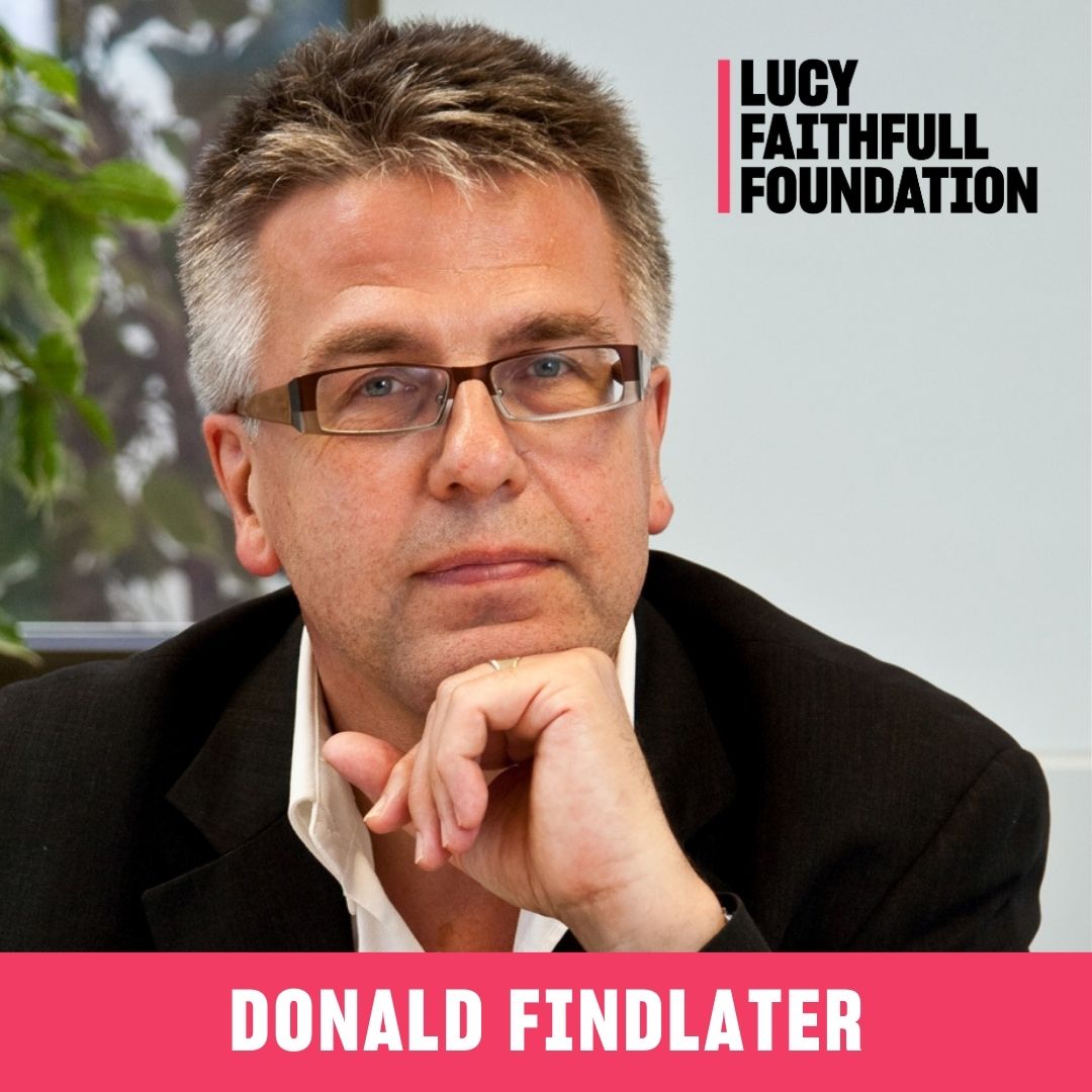 Lucy_Faithfull_'s tweet photo. 🎊 Delighted to announce that @DonaldFindlater, our former Director of Stop It Now, has been nominated for the 'Lifetime Achievement Award' at the @EOPawards hosted by @PIERatARU.

Look out for Donald at #PIER24.

For more on his work to protect children: https://t.co/fJrm5SRae6 https://t.co/NPzvjBI14k