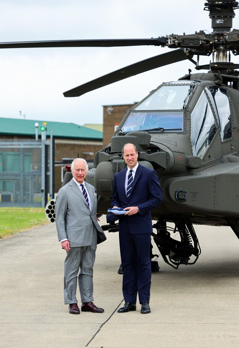 His Majesty The King has officially passed the role of Colonel-in-Chief of the Army air corps to His Royal Highness Prince William, The Prince of Wales at the Army Aviation Centre in Stockbridge, Hampshire. 📸: Chris Jackson/Getty Images #PrinceWilliam