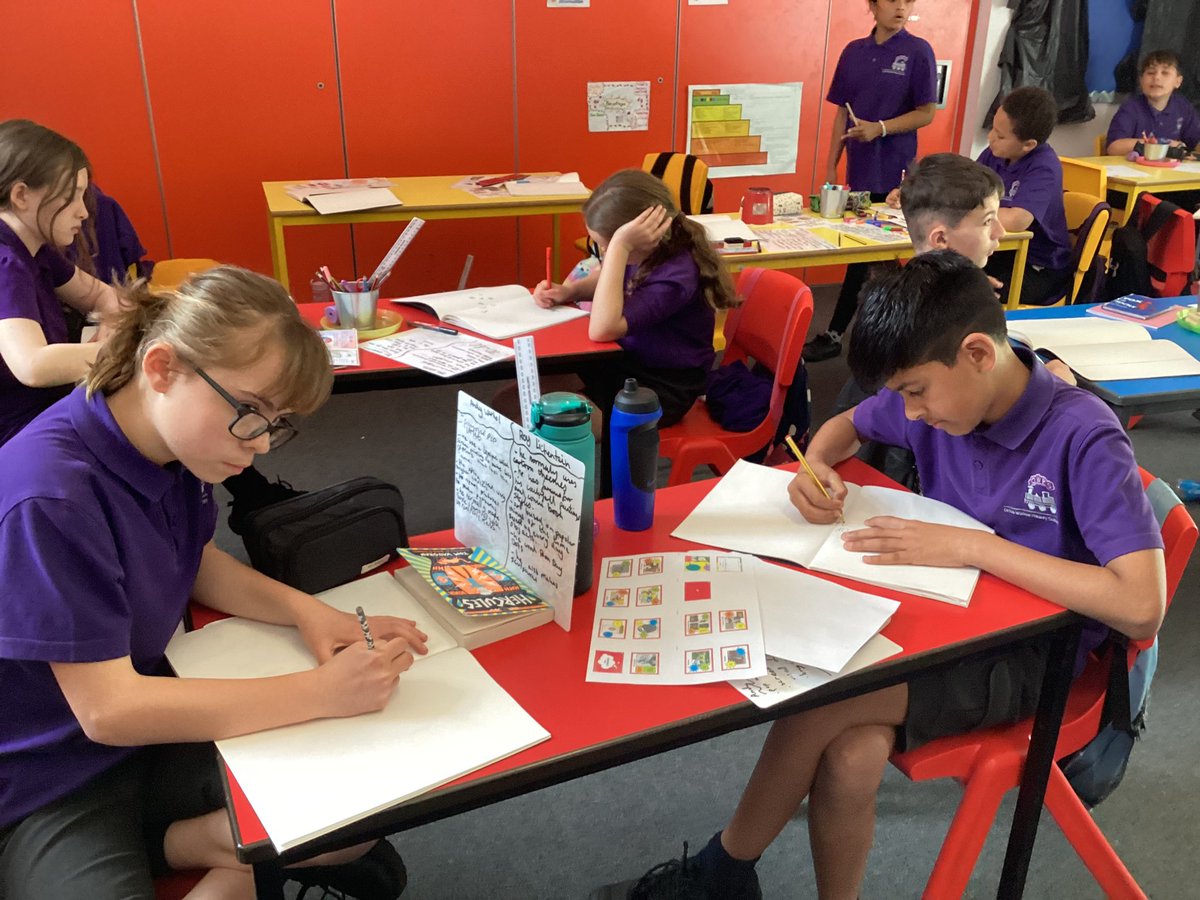 OWPS_sharks's tweet photo. A very successful first day of SATs, followed by an investigation into the ‘Pop Art’ movement in sketchbooks. Well done Year Six! @OWPSchool #owpsart https://t.co/e0w74aWu5n