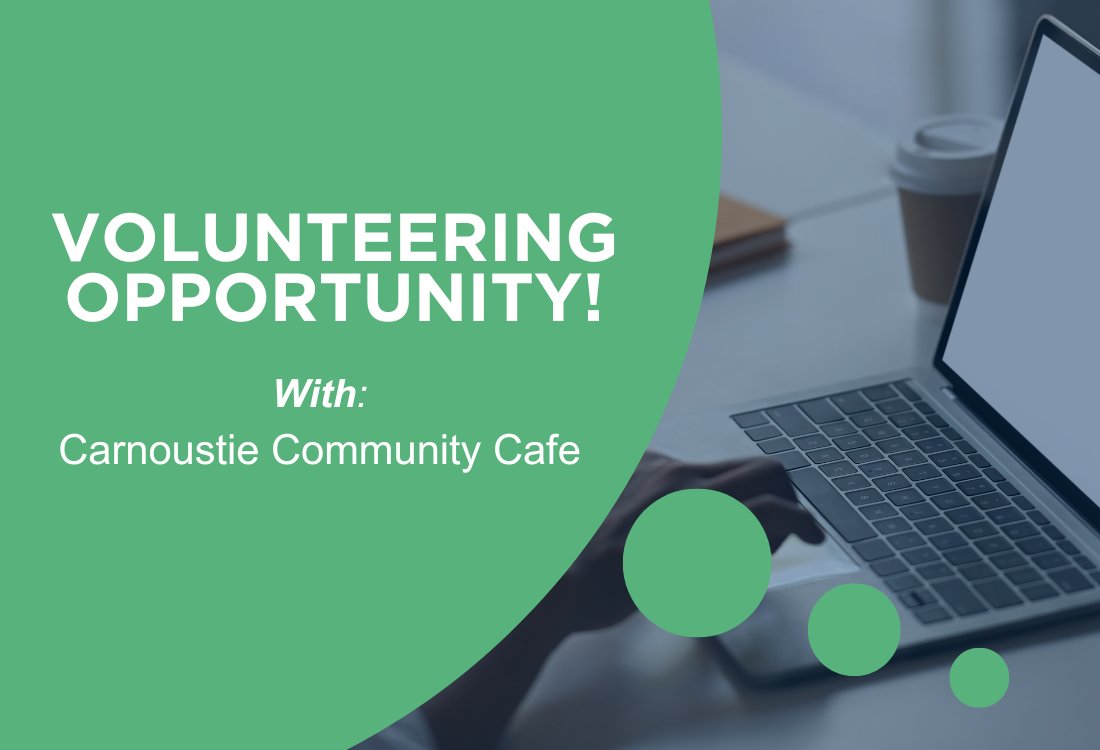 The Carnoustie Community Cafe are looking for a Volunteer Secretary to help the Committee make the running of the cafe, its funding, meetings and publicity smoother. Find more information and apply here 👉 bit.ly/3WqLkO6