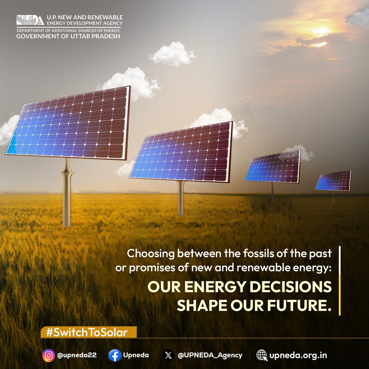 Every energy choice we make is a step towards our future. Let's shape a sustainable future by prioritizing clean, renewable sources.

#solarenergy   #CleanFuture #SolarPlant #RooftopSolar #RenewableEnergy #Upneda 
#upneda_agency
@CMOfficeUP
@aksharmaBharat
@isomendratomar
