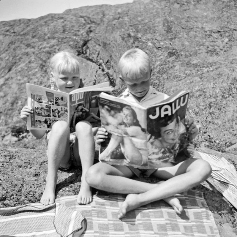 Lukeminen kannattaa aina.
- Helsingin Kaupunginmuseo, kuva Pentti Hurskainen