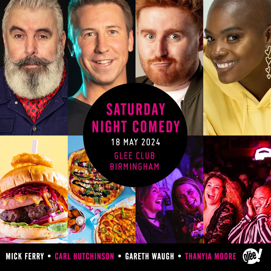 📆 Friday & Saturday Night Comedy, featuring @MickFerry, @CPHutchinson, @GarethWaugh, @thenjiwecomedy (Fri only), Vinny Shiu (Fri only) & @ThanyiaMoore (Sat only) Superb stand-up comedians and a great range of tasty food offerings Tickets 🎟 bit.ly/BhamWeekendCom