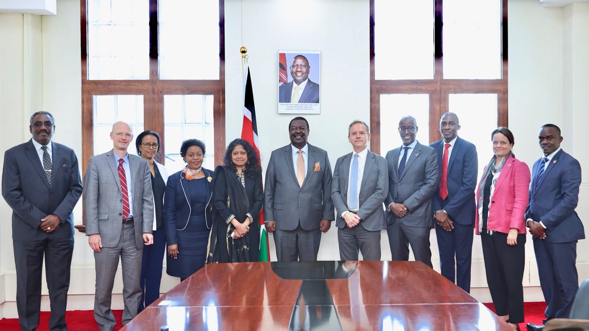 OfficePCS_KE's tweet photo. The UN Resident Coordinator accompanied by the leadership of the UN cooperation Framework had an audience with the PCS where they presented both the UN Kenya 2023 Annual Results Report And the UN sustainable Development Framework 2022-2026. https://t.co/ChujQfd192