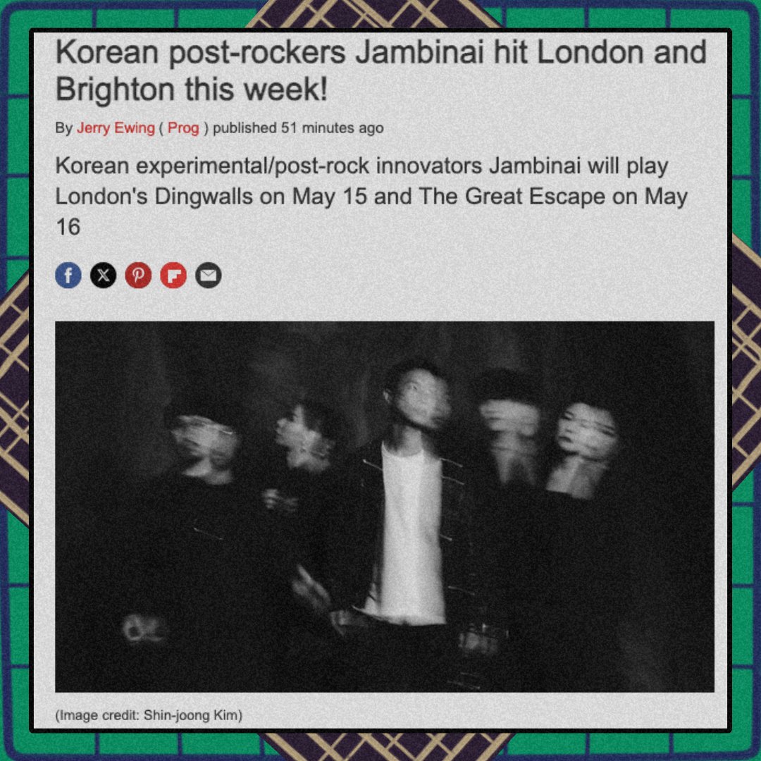 ✺ Check out this article on <a href="/ProgMagazineUK/">ProgMagazineUK</a> and don't forget to secure your 🎟 for <a href="/Jambinai/">JAMBINAI잠비나이</a> below!

loudersound.com/news/korean-po…

 🎟: tinyurl.com/5e7tfv3r