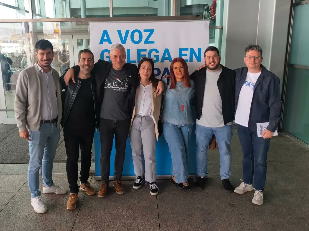 MarinBng's tweet photo. O BNG de Marín asistiu onte no Auditorio do Mar de Vigo ao Encontro Nacional d' @obloque co que daban comezo á precampaña das eleccións europeas‼️

E non podía ser doutro xeito que da man da marabillosa Ana Miranda, a voz de Galiza en Europa❤️ https://t.co/LNMf8JkgCv