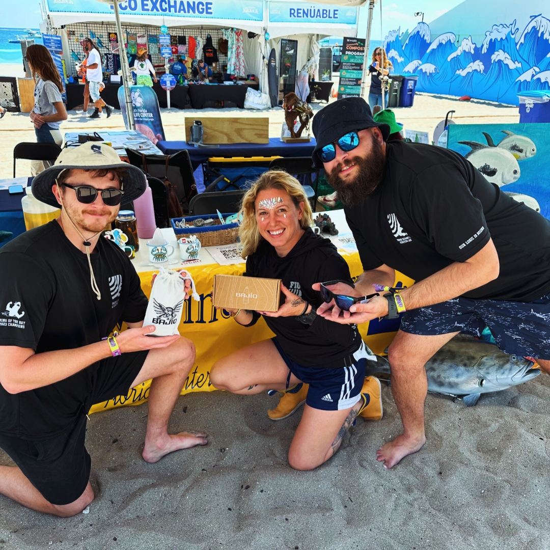 Technically, it's Monday, but mentally, we're still visiting the FIU Marine Biology & Acoustics Lab's Tent in Conservation Village at Rock The Ocean's Tortuga Music Festival. 🐟 🐠 🐡