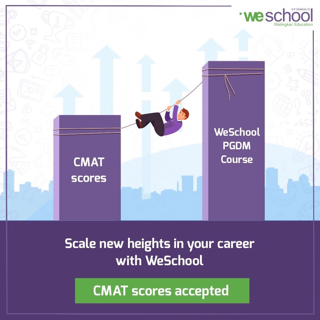The climb to success in your professional career begins with applying to We School through your CMAT scores. For more details, click the link in the bio.

#WeSchool #Admission #CMAT #exampreparation #cmatexam #CMATPreps #tips #welingkareducation