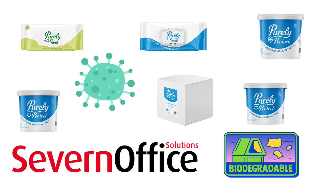 We sell a range of wipes that are biodegradable, antibacterial and kills up to 99% of germs and viruses. Perfect for the office, home or any environment. Contact us for pricing - kate@severnoffice.com or call  01633 973608 #antibacterial #biodegradable #MHHSBD