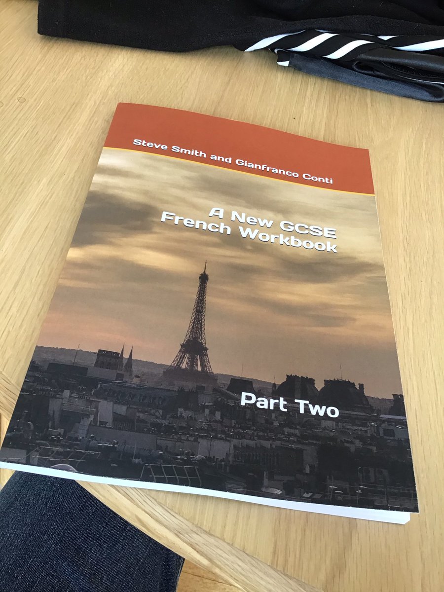 Nice to have a physical copy of the second part of our new GCSE French workbook.