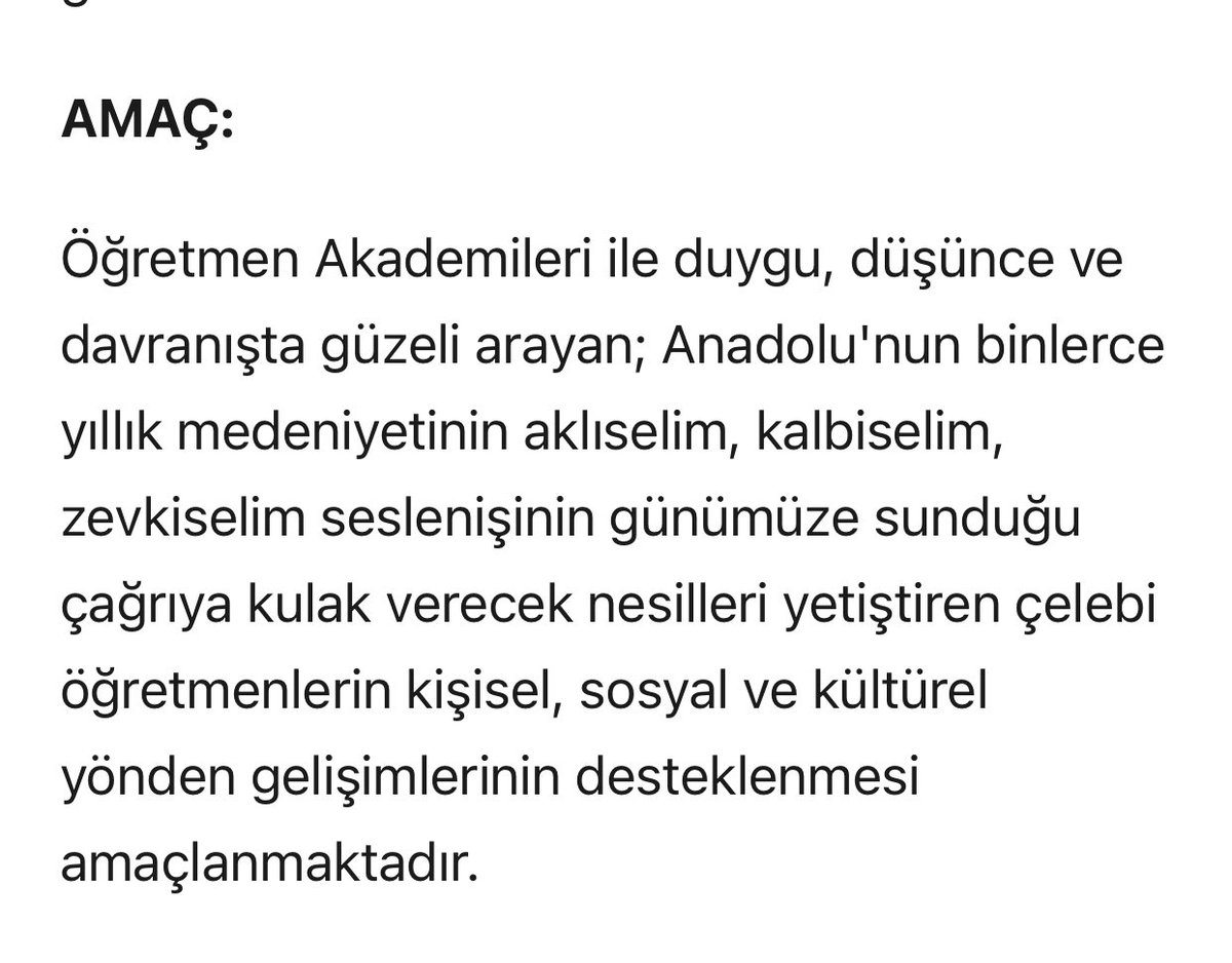 MEB, 3 Nisan 2024 tarihinde “Öğretmen Akademileri Uygulama Kılavuzunu” yayınladı. Akademilerin amaç bölümü ile Maarif Modeli arasındaki uyum hemen dikkat çekiyor. Amaç aklıselim, kalbiselim, zevkiselim kuşaklar yetiştirecek “çelebi” öğretmenlere katkı. Bunu tartışmak gerekiyor.