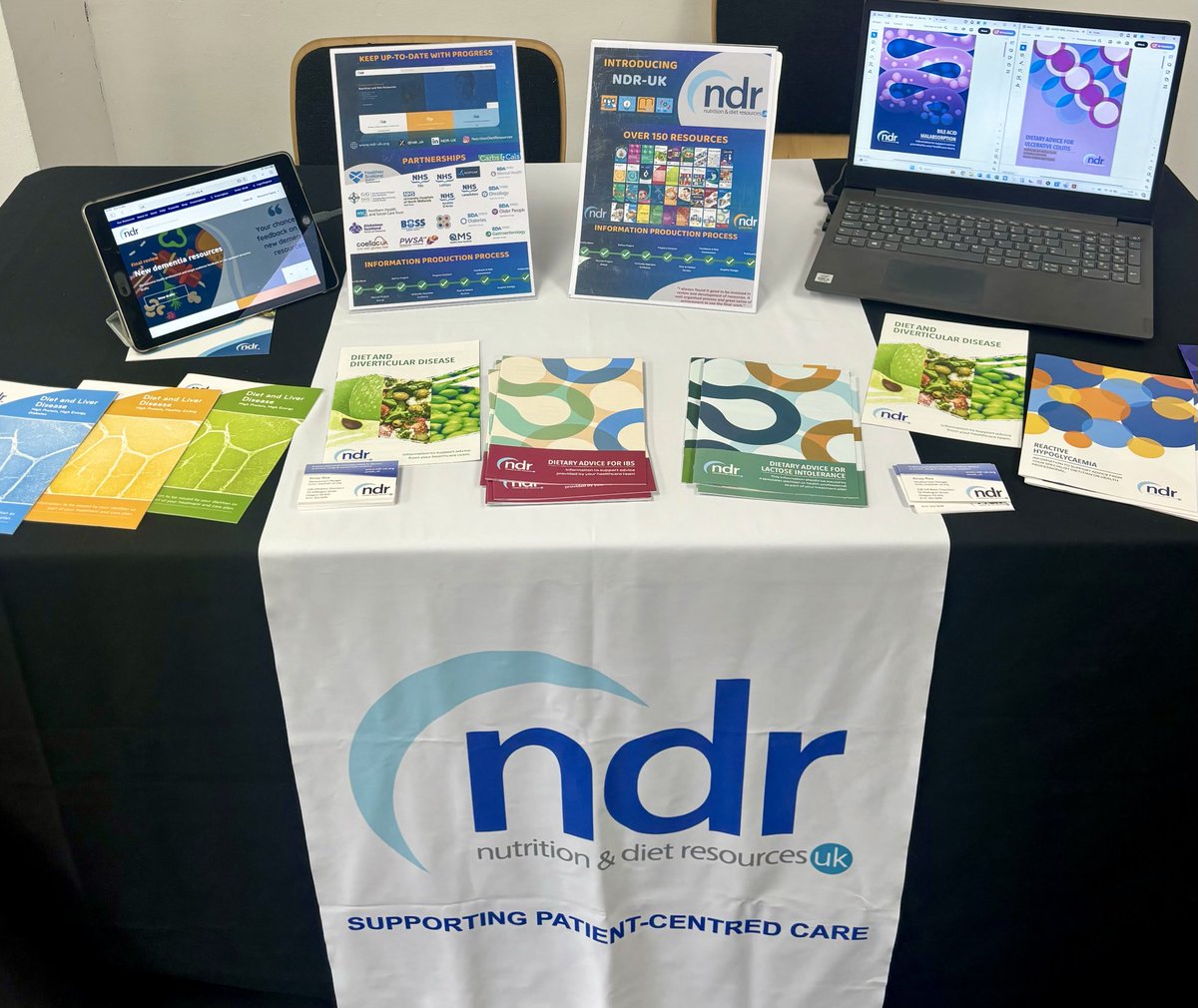 ⁦@bda_gastro⁩ there are just a few booklets to take away remaining, but remember you can always view samples and full product details of all our resources on ndr-uk.org. Or go direct to the GI ranges at ndr-uk.org/browse/c-Gastr… ❤️