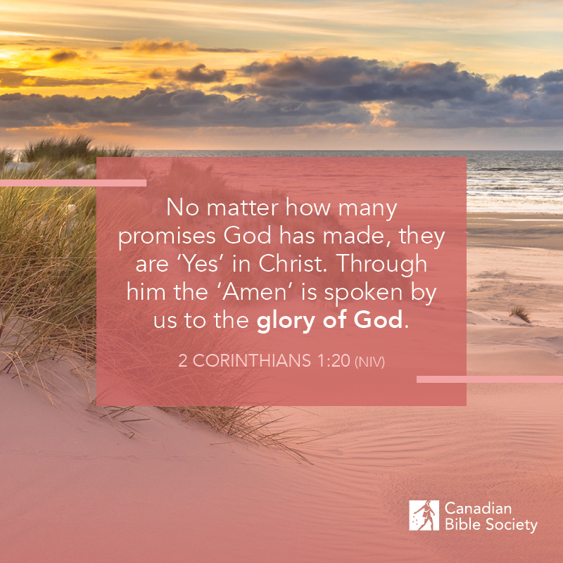 “No matter how many promises God has made, they are ‘Yes’ in Christ. Through him the ‘Amen’ is spoken by us to the glory of God.”

2 CORINTHIANS 1:20 (NIV)

#bibleversedaily #bibleverses #bibleverseoftheday #versesfromthebible #biblestudy_verses #bibledailyverse