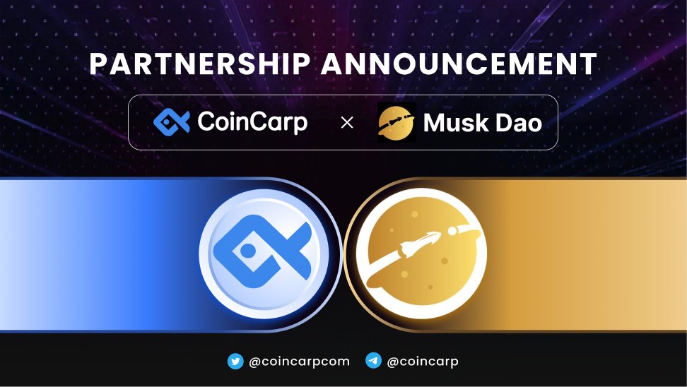 🐟 @CoinCarpcom now features <a href="/MuskDaoOfficial/">Musk Dao Official</a> as a new launchpad on its platform.

🪐 #MuskDAO focuses on investing in Web3 ventures using blockchain and digital assets.

🔽 VISIT
coincarp.com/launchpad-plat…