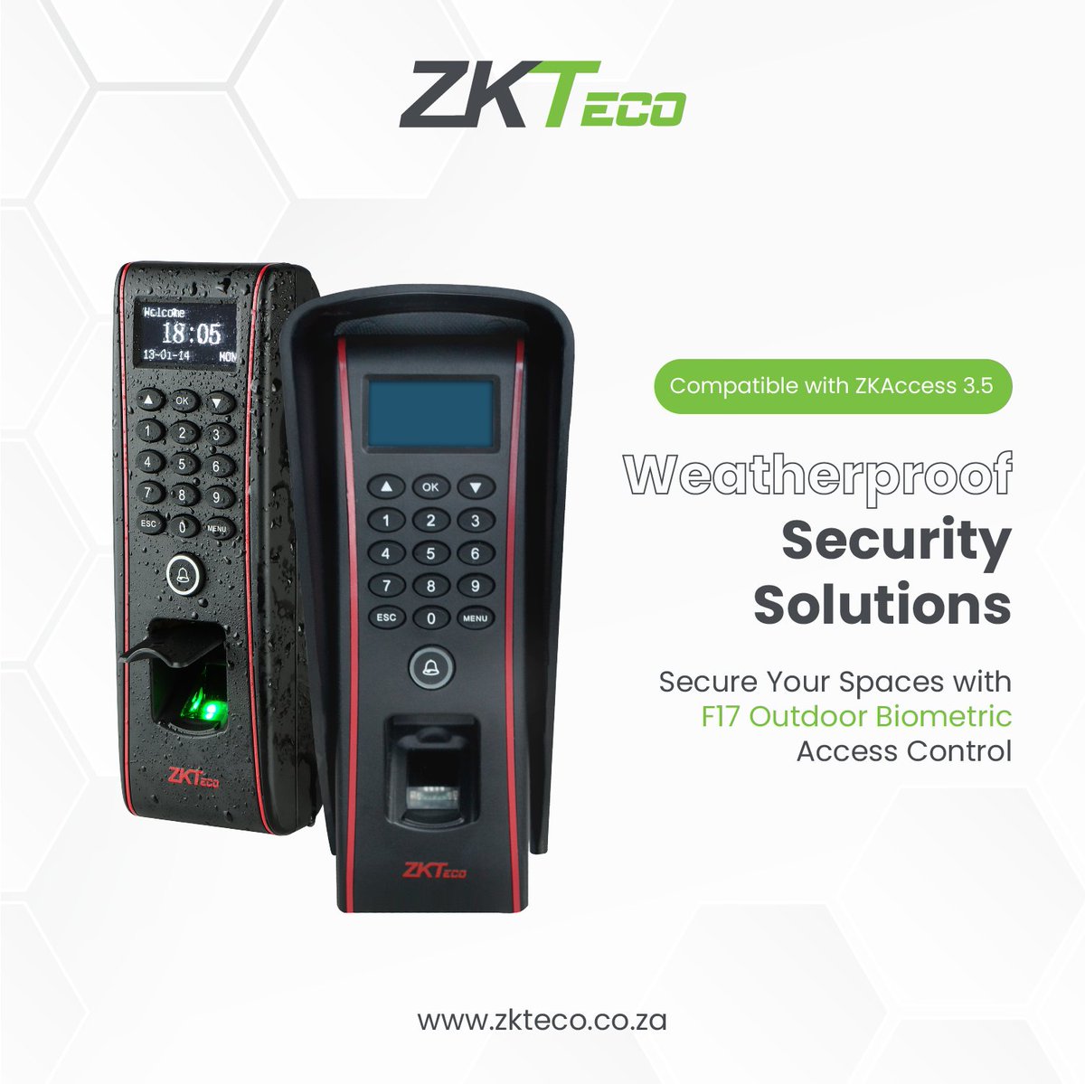 Elevate your security game with ZKTeco's F17 Outdoor Biometric Access Control. Reliable, durable, and designed to withstand the elements.

zkteco.co.za

#zkteco #zktecosa #securitysolutions #OutdoorSecurity #BiometricAccess #ZKTecoReliability #accesscontrol