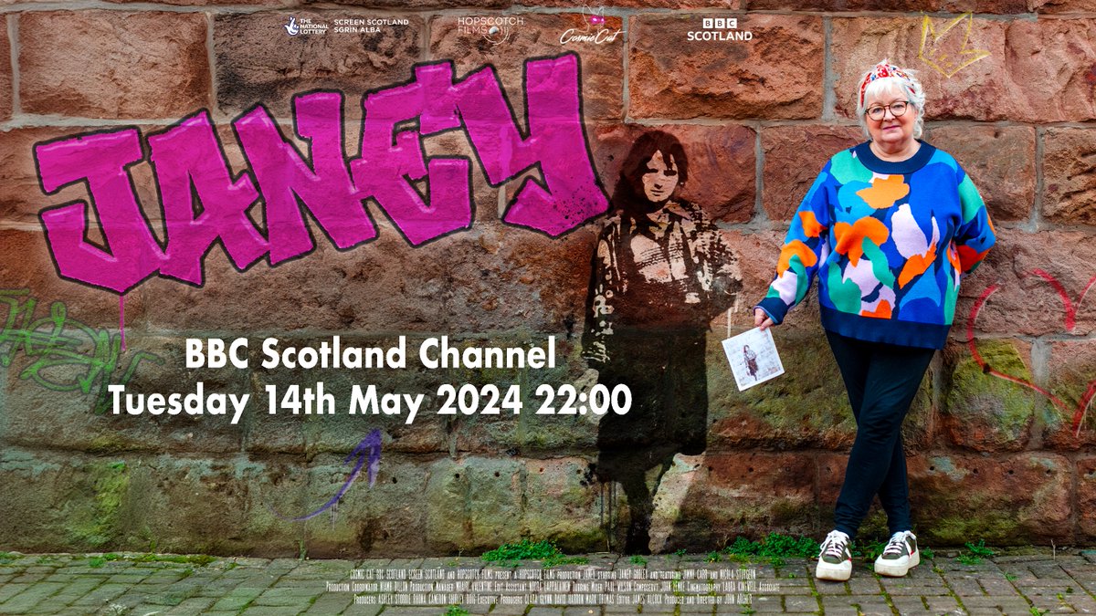 ✨ Janey is screening tomorrow on @BBCScotland (Tuesday 14 May) at 10pm. 🎤 The @screenscots-supported documentary, which was the closing film at @glasgowfilmfest, follows @JaneyGodley on her 2023 Not Dead Yet tour, following her diagnosis of cancer: pulse.ly/z0j3i5olh4