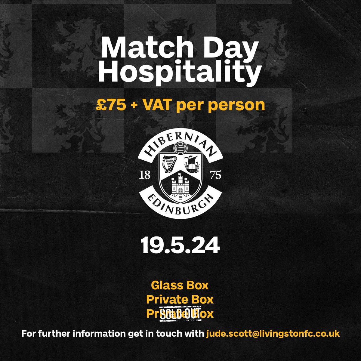 🍽️ 𝐇𝐨𝐬𝐩𝐢𝐭𝐚𝐥𝐢𝐭𝐲 Get booked in to our newly refurbished hospitality suite for our last home game of 2023/24 against Hibernian! Full details & how to book👇🏻 🖥️ buff.ly/4bhzta2