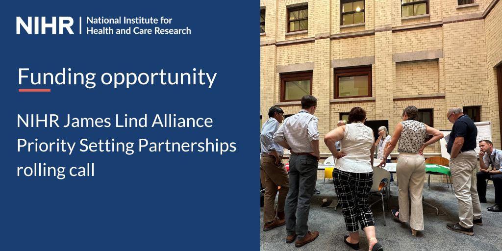 We're offering #ResearchFunding to address research priorities identified by @LindAlliance.

The health and care priorities have been identified by patients, carers & clinicians to ensure that research helps the people who need it most.

Find out more:
nihr.ac.uk/researchers/fu…