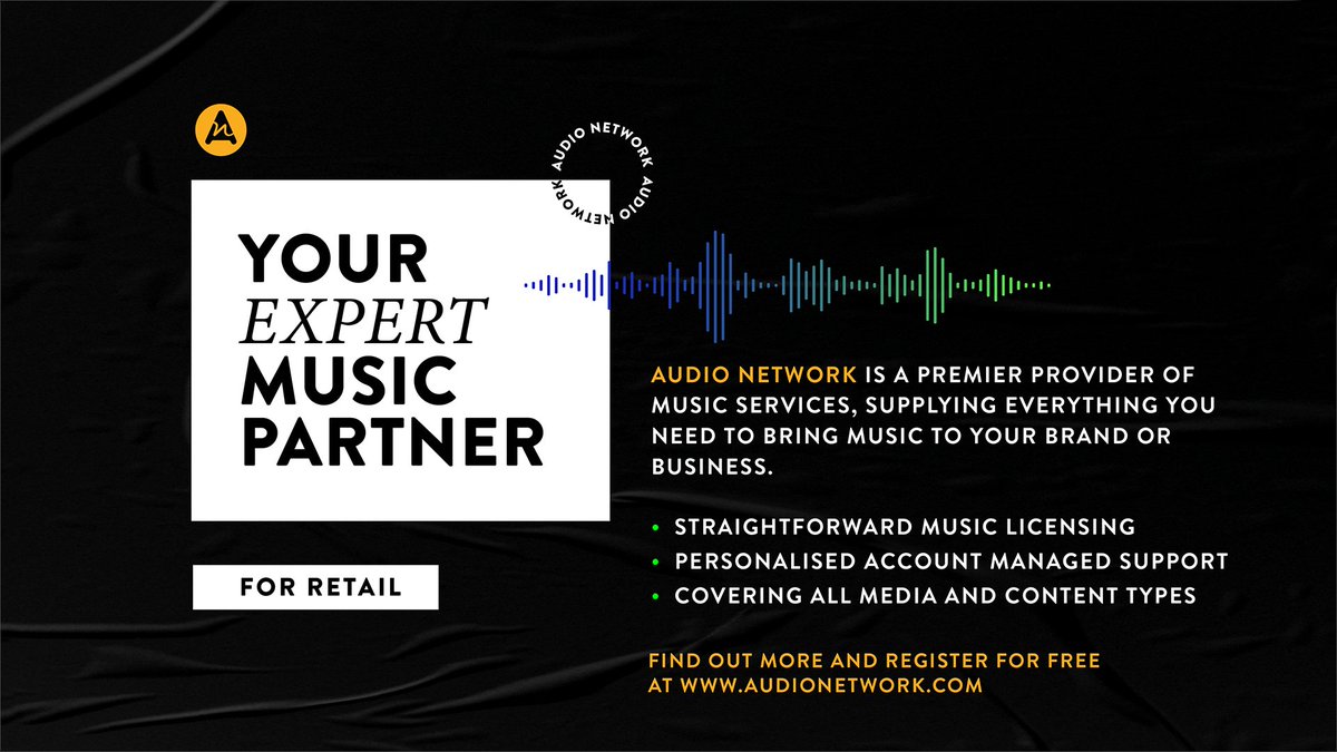 Straightforward licensing, to bring the power of music to your brand ✨️

To find out more, register for free
l8r.it/j9dB

#musiclicensing #musicforsync #backgroundmusic #retail #musicforretail