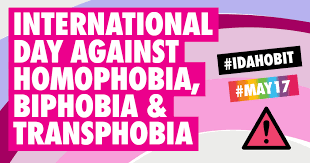 #IDAHOBIT was created in 2004 to draw attention to the violence and discrimination experienced by lesbian, gay, bisexual, trans, intersex people, and all of those with diverse sexual orientations, gender identities or expressions and sex characteristics.

may17.org