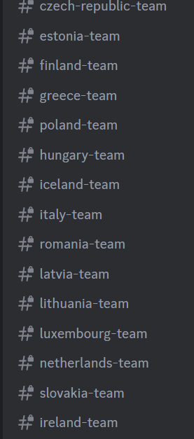 Ok here is the list of our 71 INDIVIDUAL country streaming teams for spotify but everyone outside of this countries is together in the international one: To join the server sent a DM with your streaming data to @LISA_STREAMING