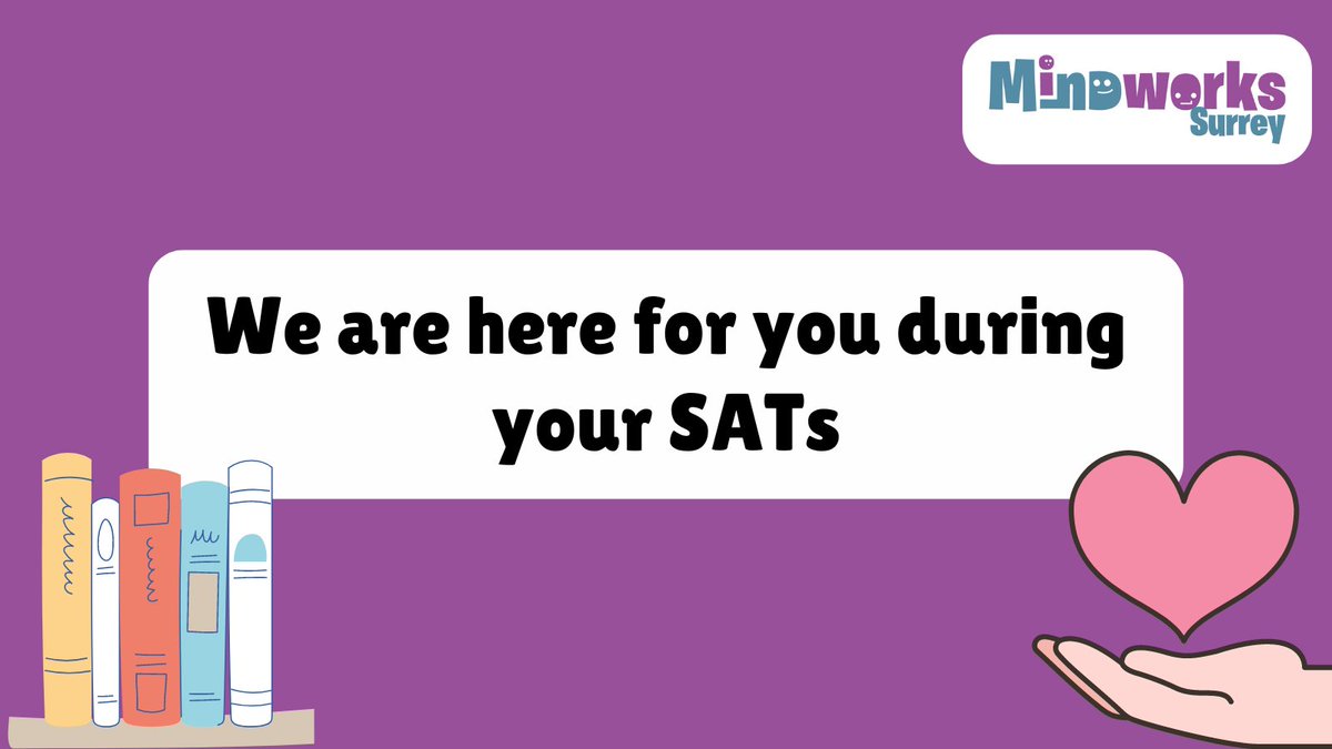 Today marks the start of SATs exams. We understand this week can be stressful and unsettling for many. Looking after yourself is very important during this time and we have information and resources on our website on how to do this. Visit mindworks-surrey.org/advice-informa… #Surrey