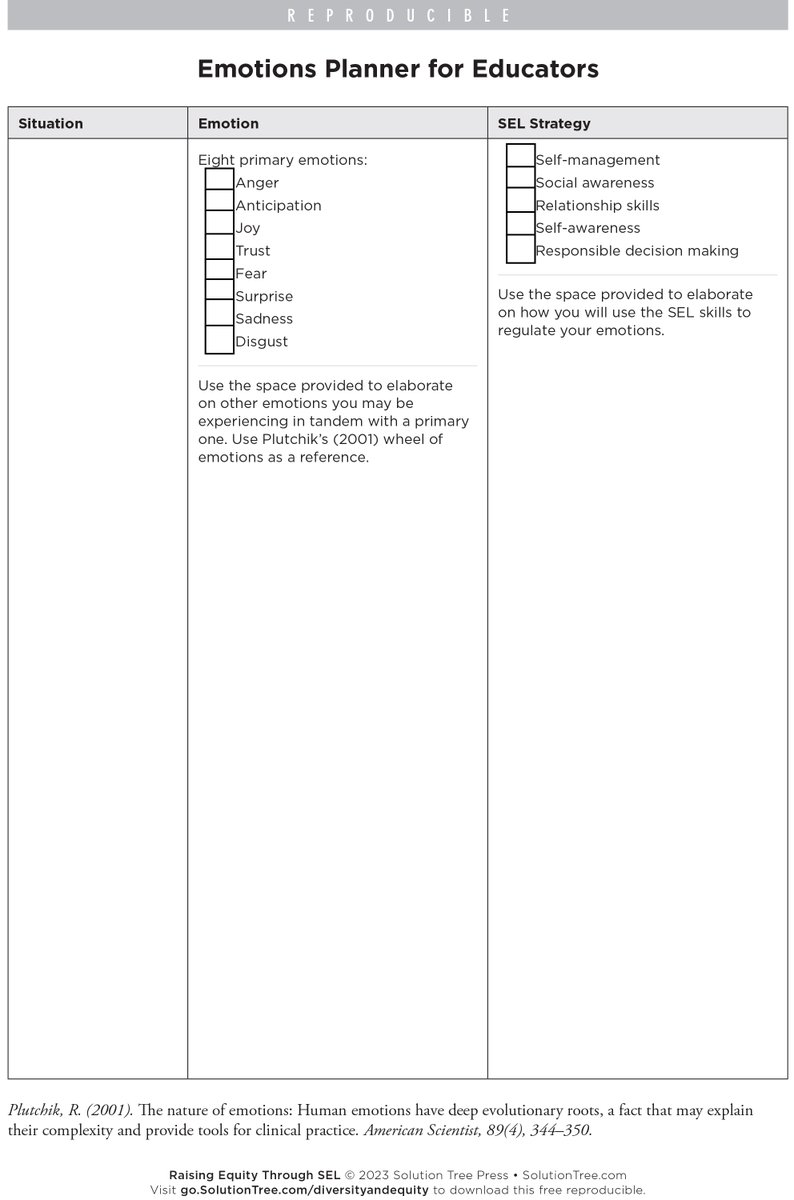 Feeling off or having trouble restoring your inner peace? Try using this Emotions Planner for Educators! Regular use can help you gauge where your emotions reside and identify effective regulation strategies. bit.ly/3JVGZfy