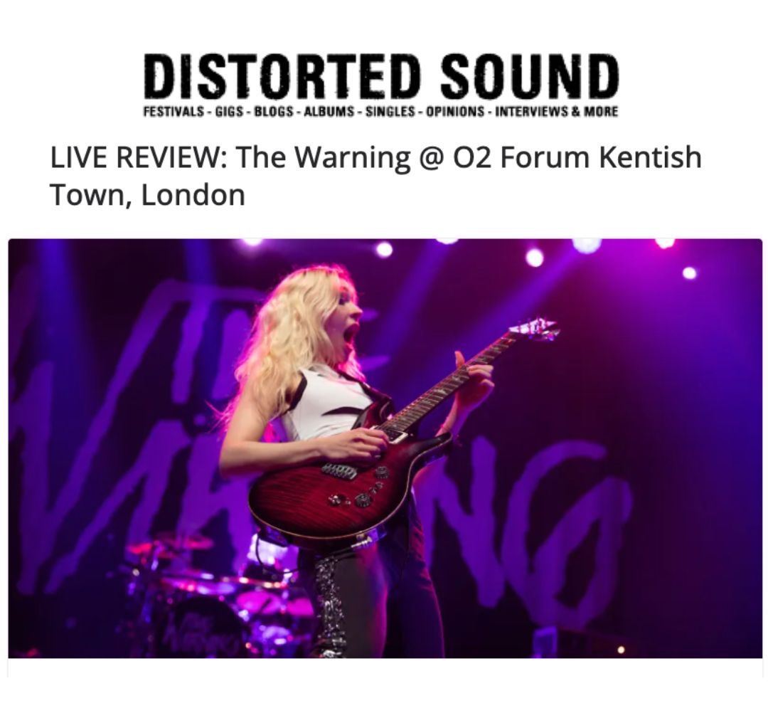 .@TheWarningBand2 ended their European and UK tour with a sold-out show at O2 Forum Kentish Town in the UK’s capital. A fitting conclusion for the rock trio from Mexico. -@Distorted_Mag Photo's & Review: bit.ly/3QE8qxh