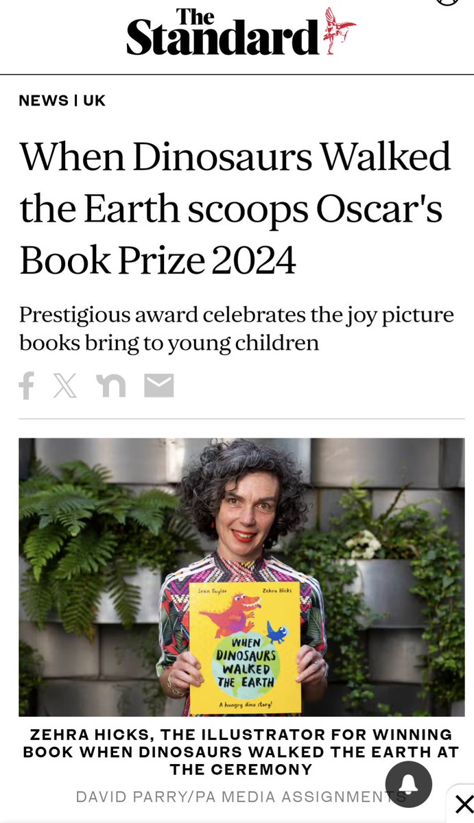 Come and find out more about @oscarsbookprize in this article in the Evening Standard: standard.co.uk/news/uk/oscars…