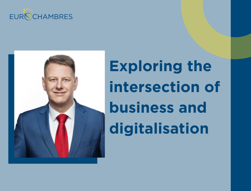 In the run-up to the #EUelections2024, we discussed business priorities for digitalisation with our #SingleMarket Committee Chair @ProuzaTomas #Chambers4EU #UseYourVote Read the full article➡bit.ly/ECH_TP