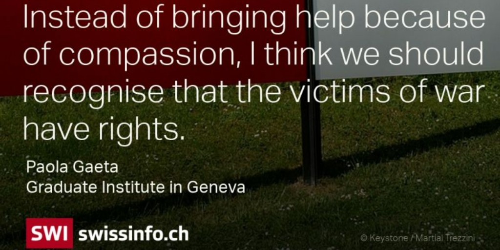 In this Inside Geneva podcast episode, humanitarian and #InternationalLaw experts, including Professor Paola Gaeta, reflect on how relevant Henry Dunant's vision of @ICRC is today: 'War and humanitarian aid in the 21st century' Listen 👉 swissinfo.ch/eng/internatio… #WorldRedCrossDay