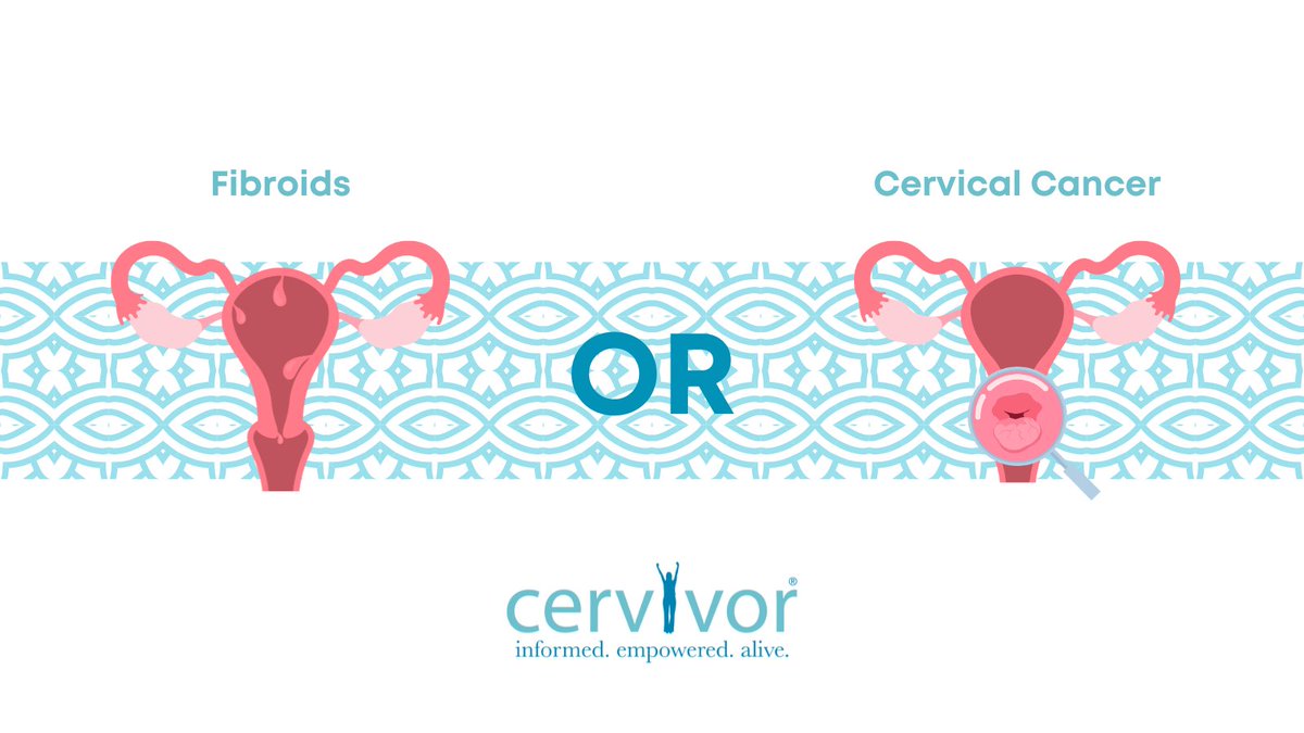 #Fibroids vs #CervicalCancer! Differences: Fibroids are benign growths in the uterus, while cervical cancer starts in the cervix. Symptoms: Fibroids may cause heavy bleeding, while cervical cancer may lead to abnormal bleeding & discharge. #StayInformed #KnowYourBody #Cervivor