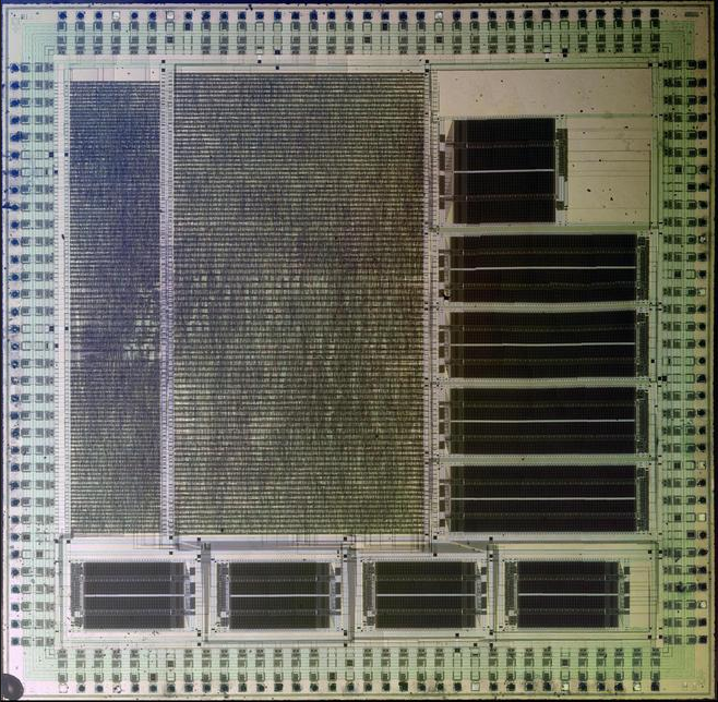 #Bandai #Playdia main chip: Asahi Kasei AK8000 donated by retrofixer.it A Hitachi HG51 standard cell custom with several RAM blocks. Extremely complex, but maybe not MPEG1-decoding complex ? The mystery remains. siliconpr0n.org/map/asahi-kase…