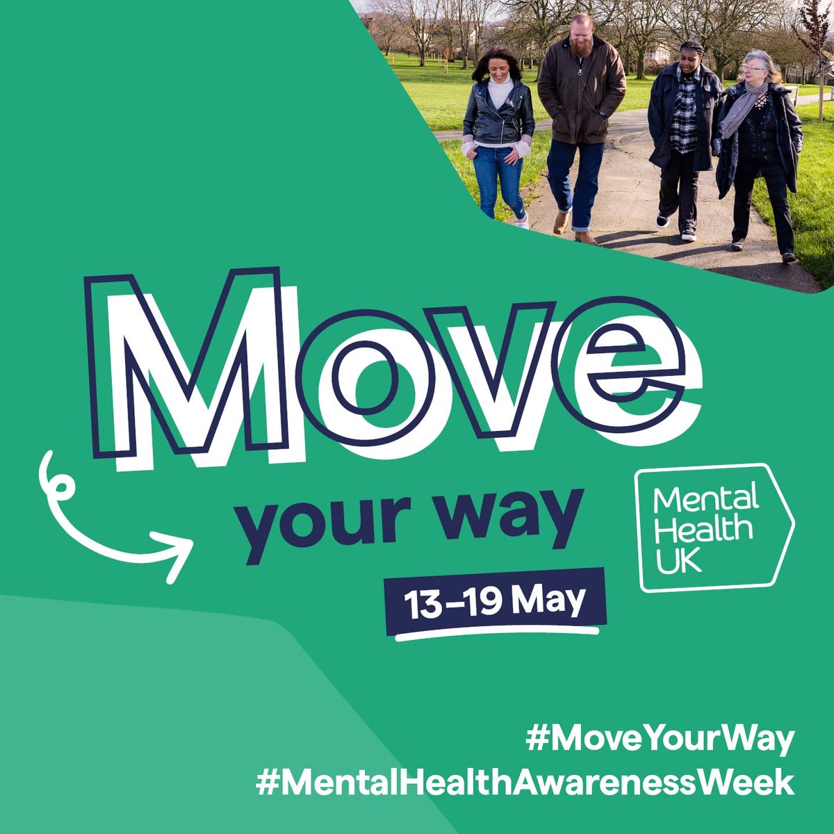 It's Mental Health Awareness Week & the theme is 'Movement.' While exercise is great, movement can be anything that gets you up and going. What's your favourite way to move your body and boost your mood? 🏃 #MentalHealthAwarenessWeek #MoveForMentalHealth #MoveYourWay
