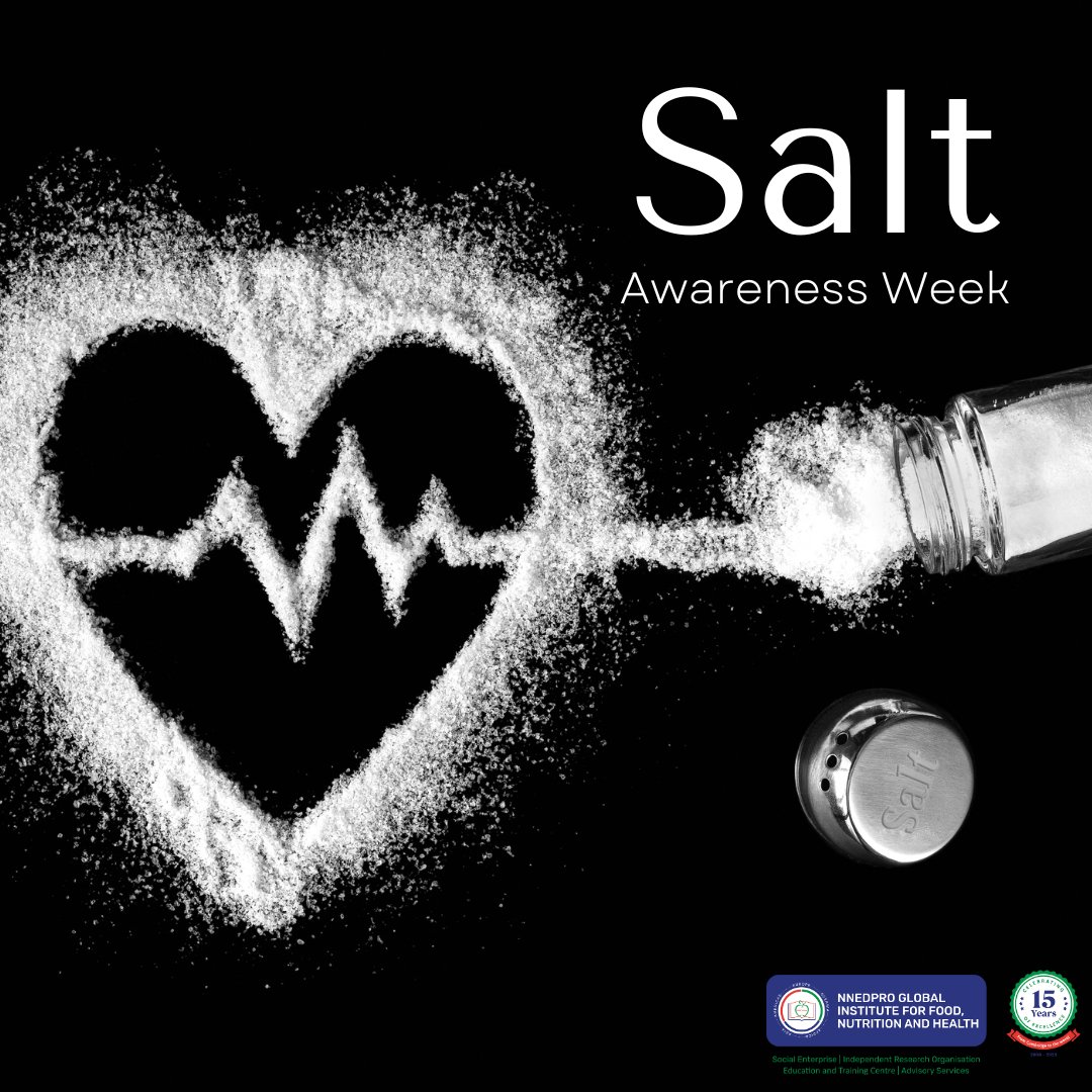 🧂🚫 It's Salt Awareness Week! 🚫🧂 Let's shake off excessive salt intake and sprinkle some knowledge instead! Being mindful of our salt consumption can lead to a healthier heart and overall well-being. Let's season our meals wisely and savor the flavor of good health! 🍽️💙